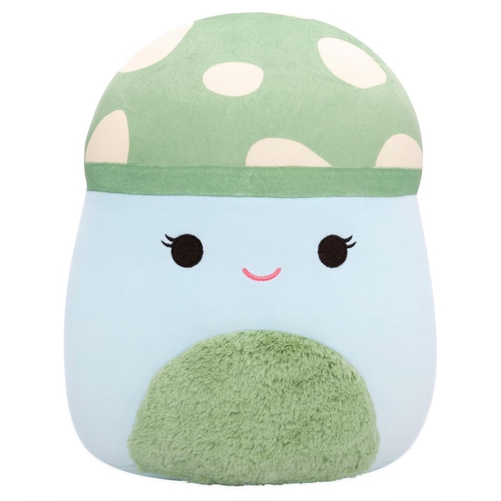 Squishmallows 12” Bo Lynn Teal Spotted Mushroom - Official Jazwares Plush